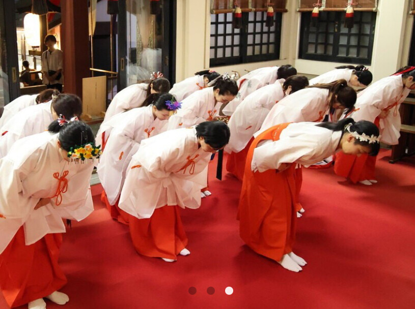 瀬田玉川神社 巫女体験