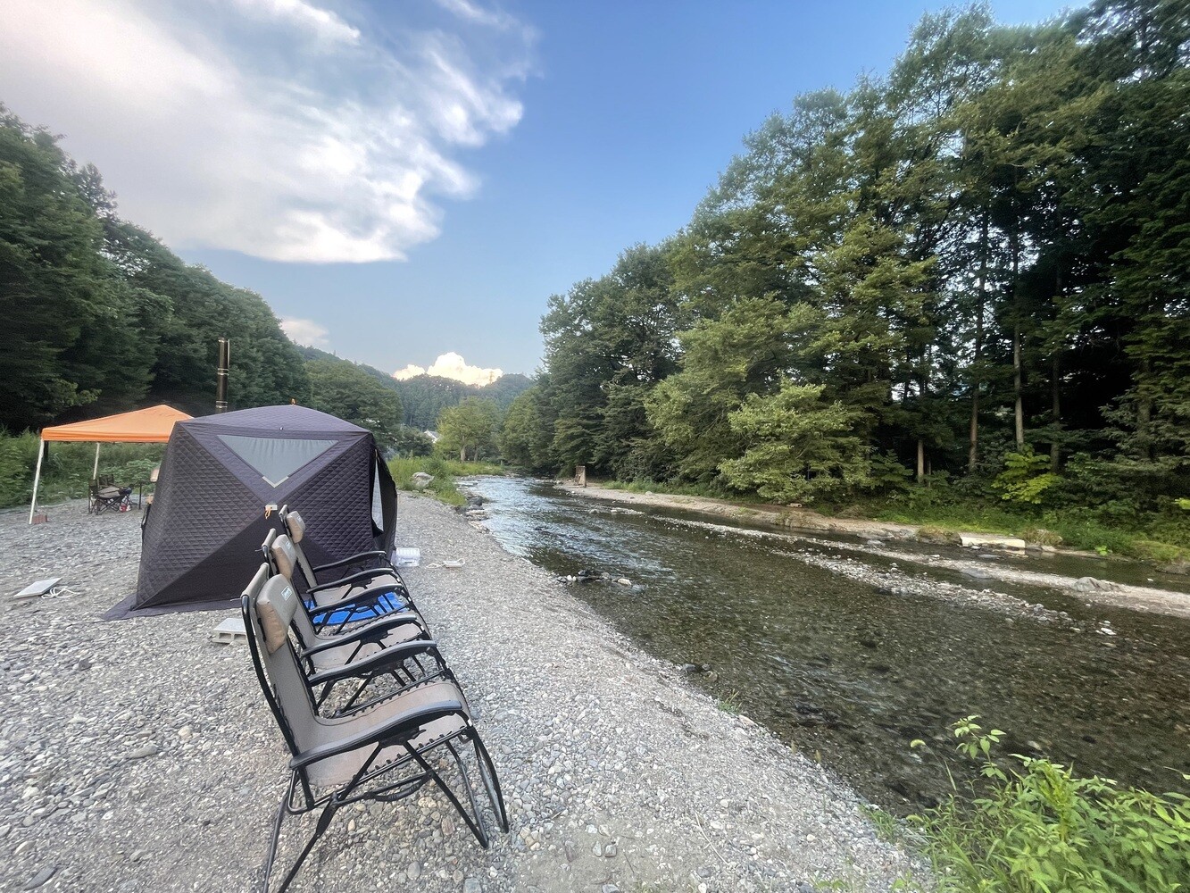 埼玉・飯能の貸切テントサウナ｜河原で“ととのう”体験【テントサウナ雅】