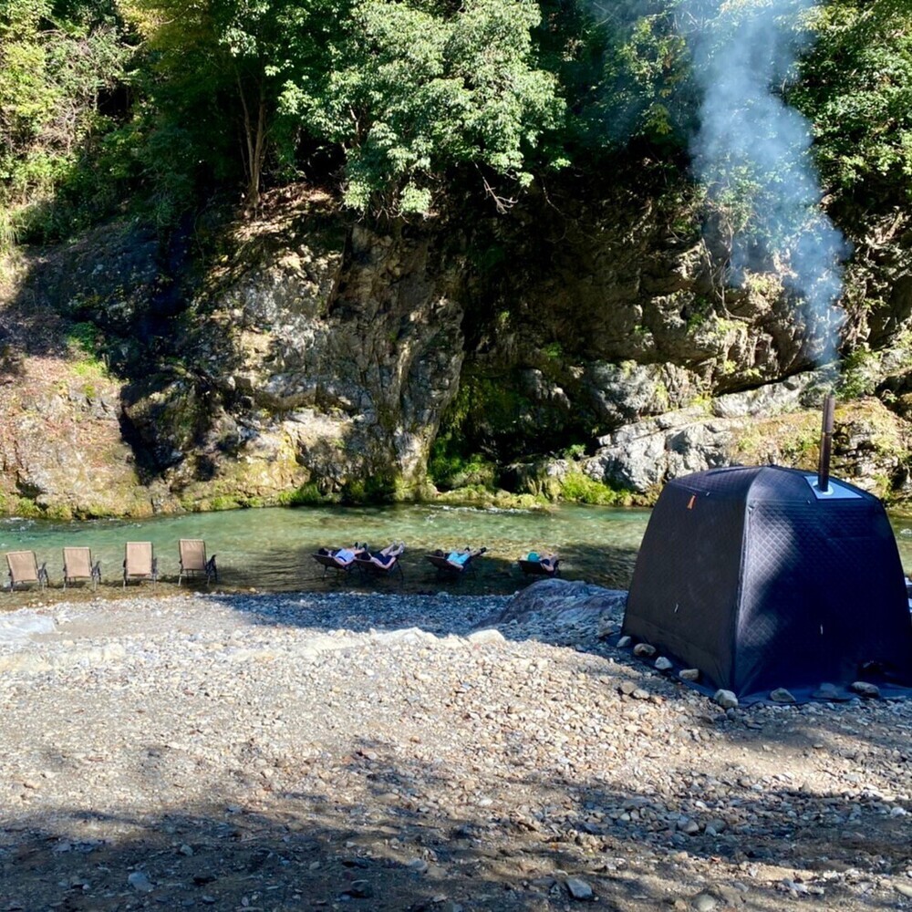 (訳あり品)テントサウナアマテングリーン SAUNA TEN 〜白樺天国〜 ガトーキングダム小海｜モンベル