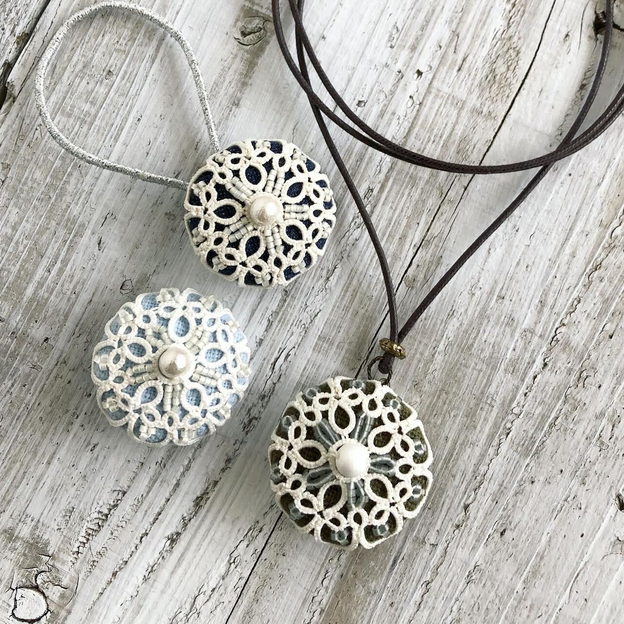 kamacosan.糸とビーズのアクセサリー ＊ おけいこ展 ＊