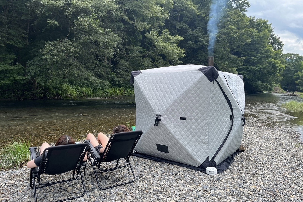 埼玉・飯能の貸切テントサウナ｜河原で“ととのう”体験【テントサウナ雅】
