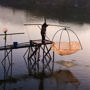 佐々川シロウオ漁体験