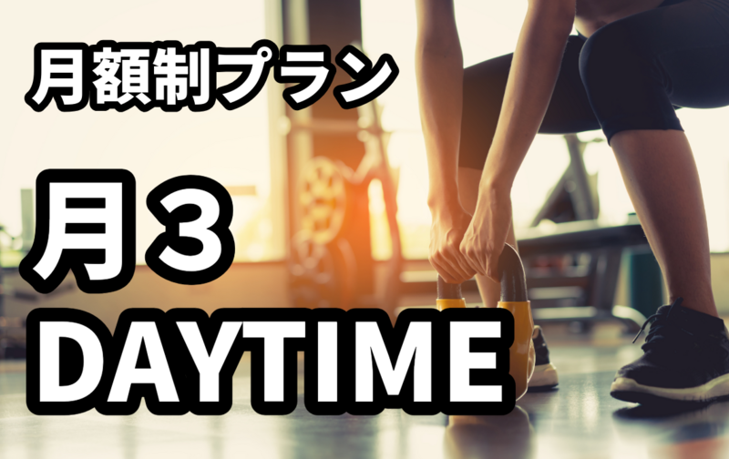 【月額制】月３DAYTIME