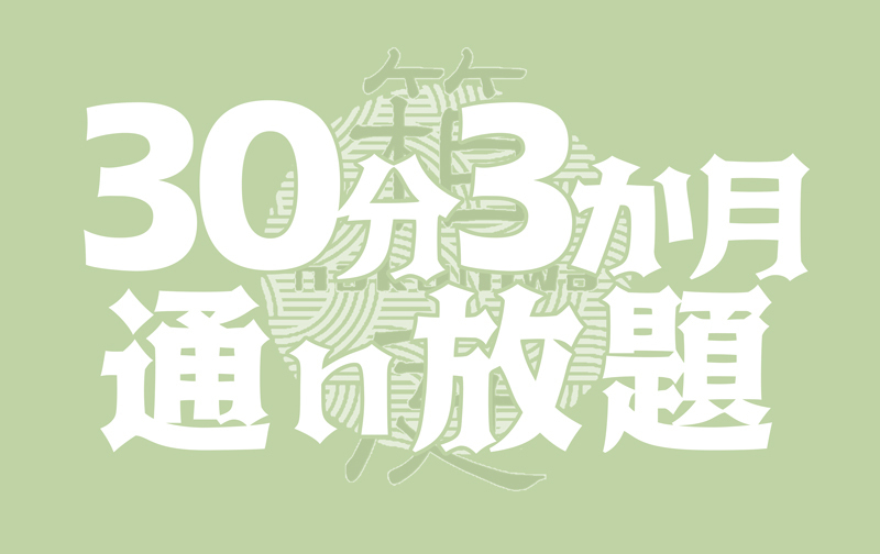 30分3か月【通い放題パック】