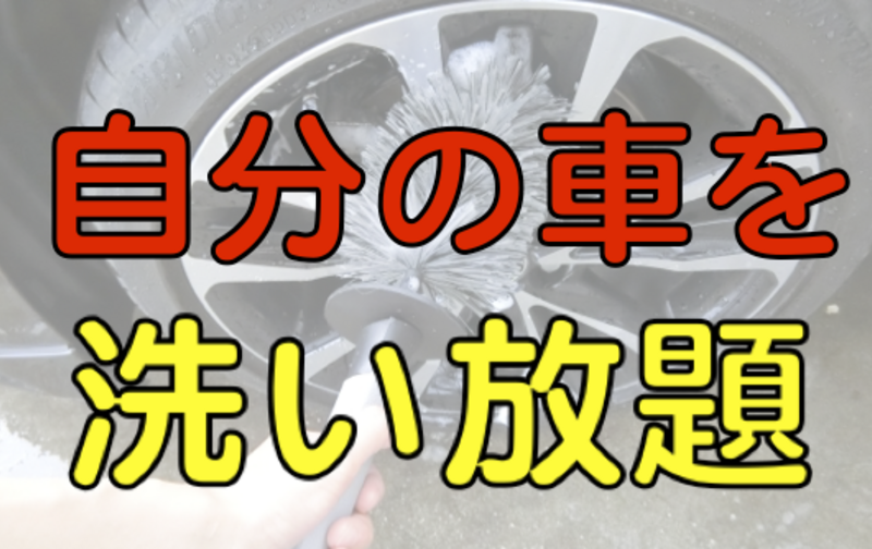 自分の車を 洗い放題