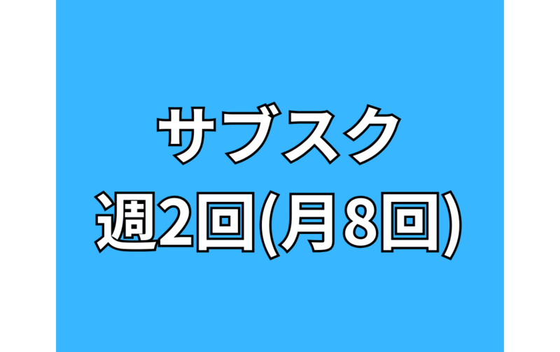 週２回利用プラン(月8回までの利用)