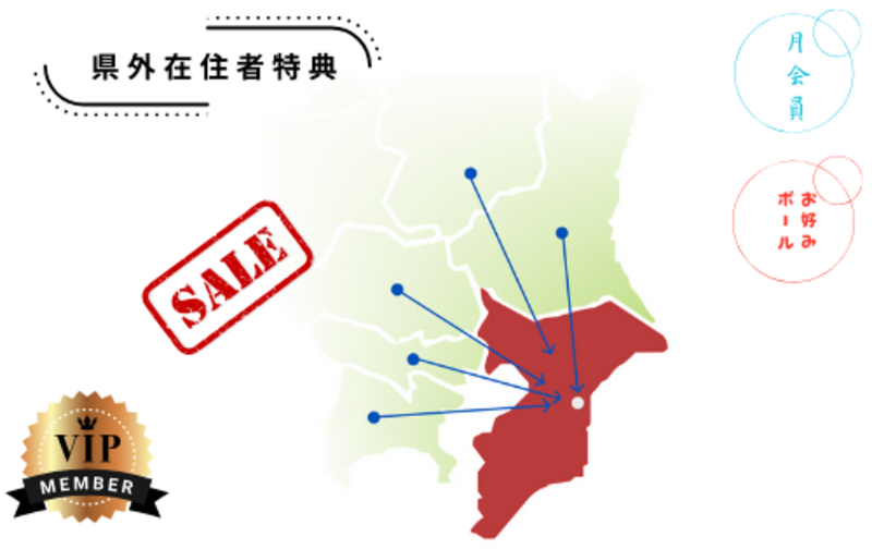 毎日フルタイム【VIP+お好みボール】＜県外在住者＞