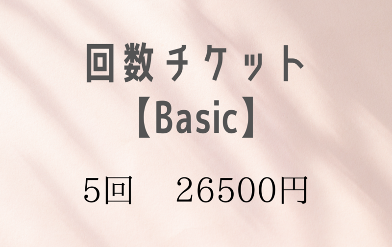 回数チケット【Basic】5回