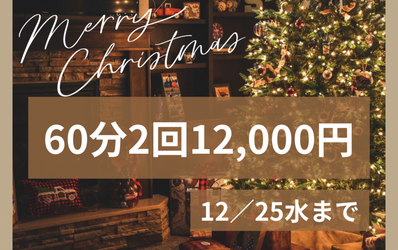 【期間限定】60分2回券