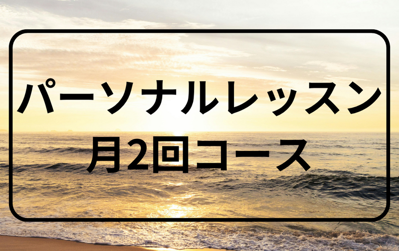 パーソナルレッスン【月2回コース】