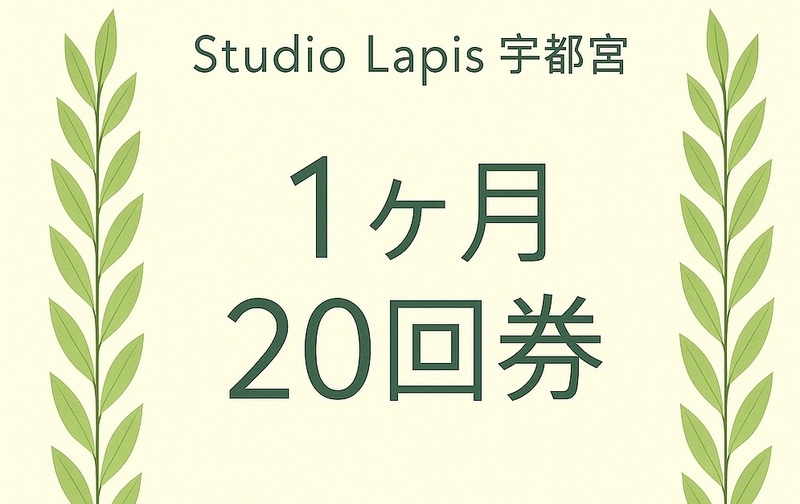 20回券（１ヶ月期限）