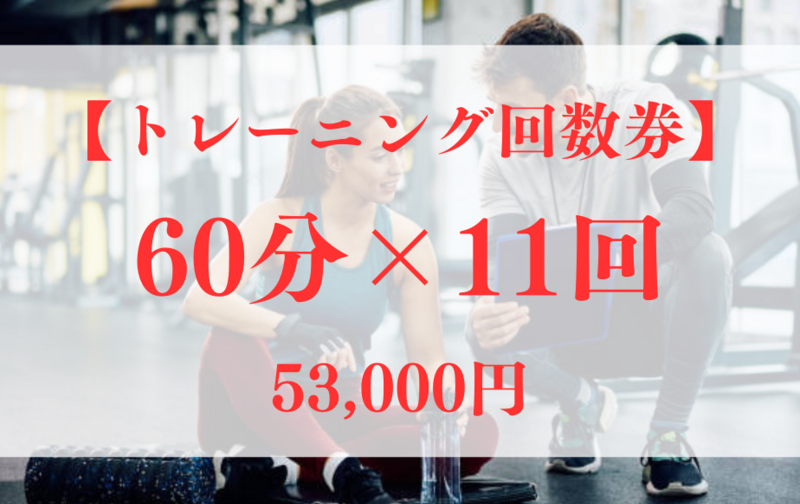 【トレーニングコース】60分×11回券