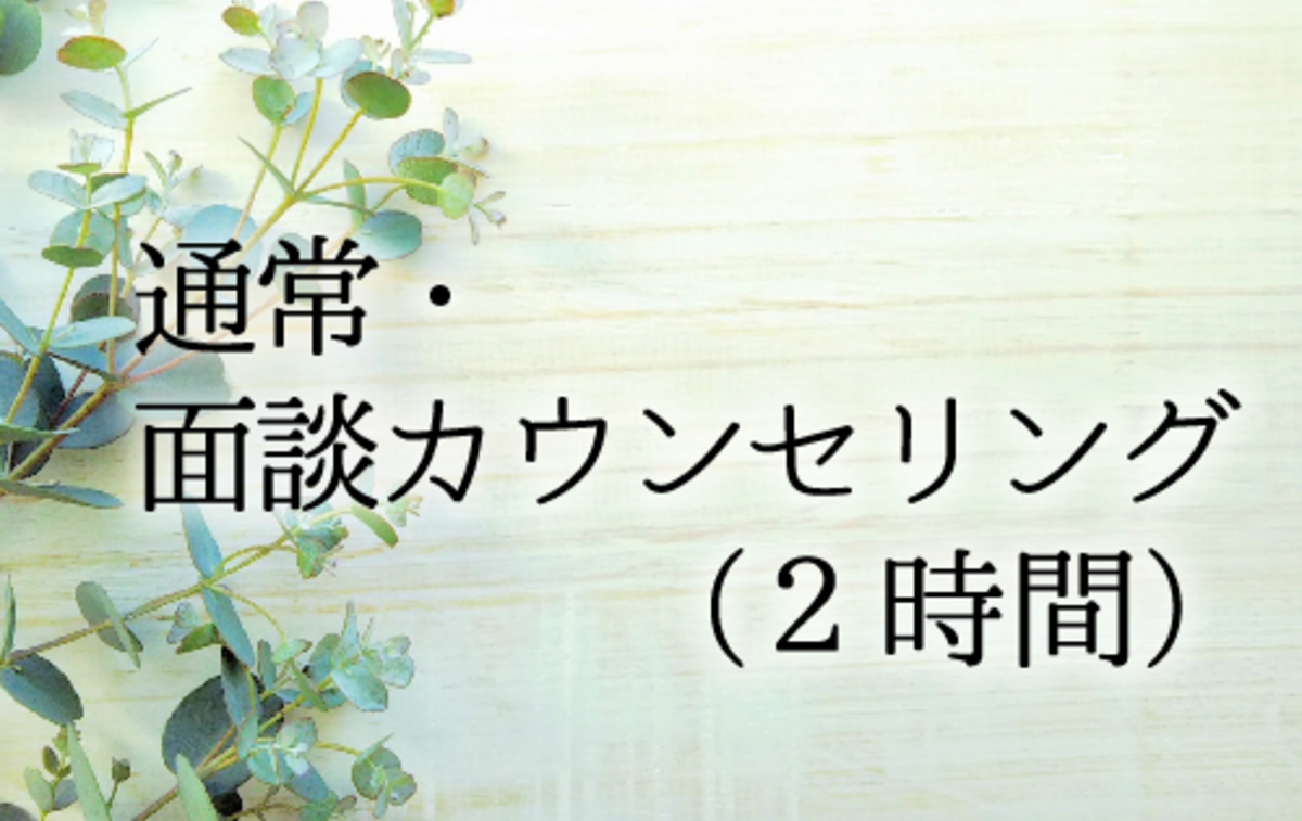【イッツコム】２人用+質問追加１件・カウンセリング鑑定 通常 面談カウンセリング（2時間）1回券