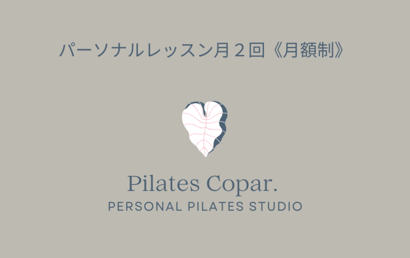 パーソナルレッスン月2回《月額制》