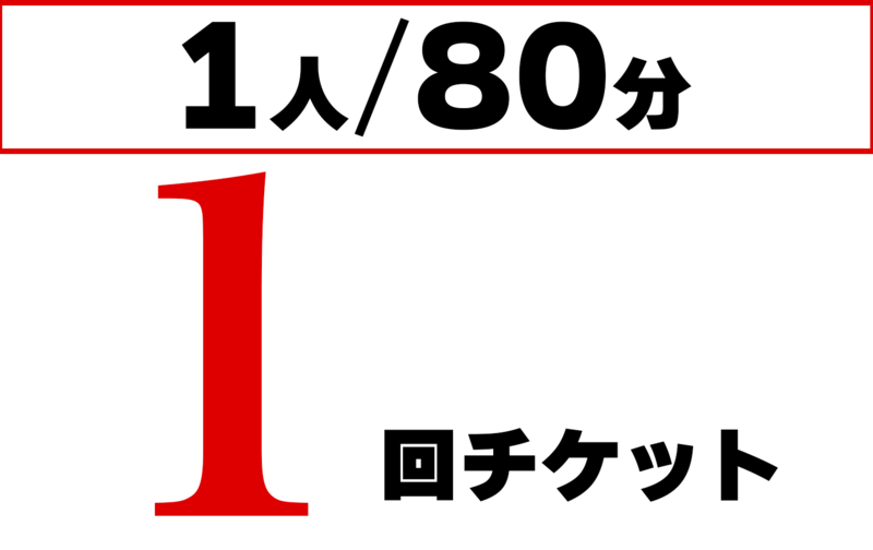 個人 80分 単発チケット