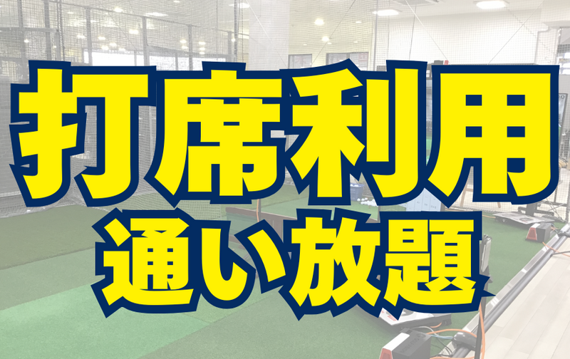 【全日】打席利用通い放題（レッスンなし）