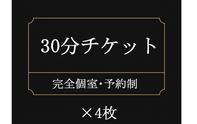 120分チケット【30分チケット×4枚】（単発・追加購入用）