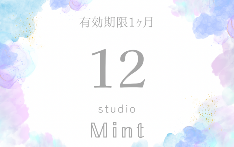 12回券(有効期限1ヶ月)