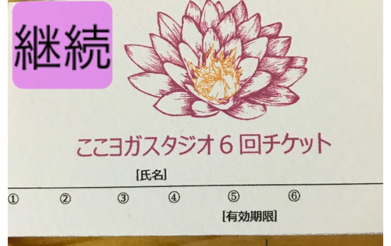 継続6回チケット