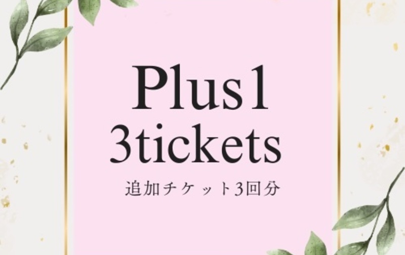 追加チケット / 3枚セット