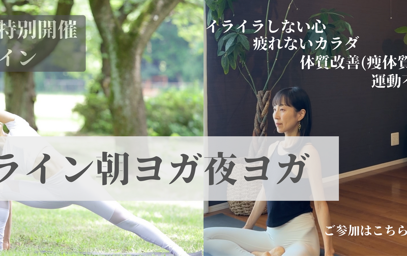 朝ヨガ夜ヨガ＠zoom
