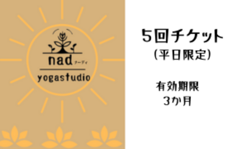 平日　限定チケット　（5回）