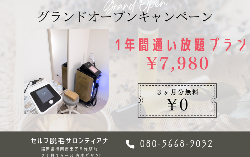 10組限定【3ヶ月無料】1年契約通い放題プラン月額7980円