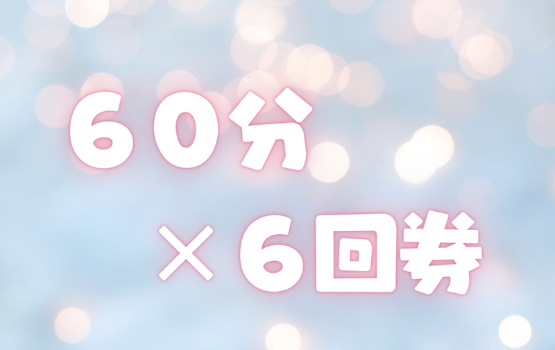 じっくり６０分６回券