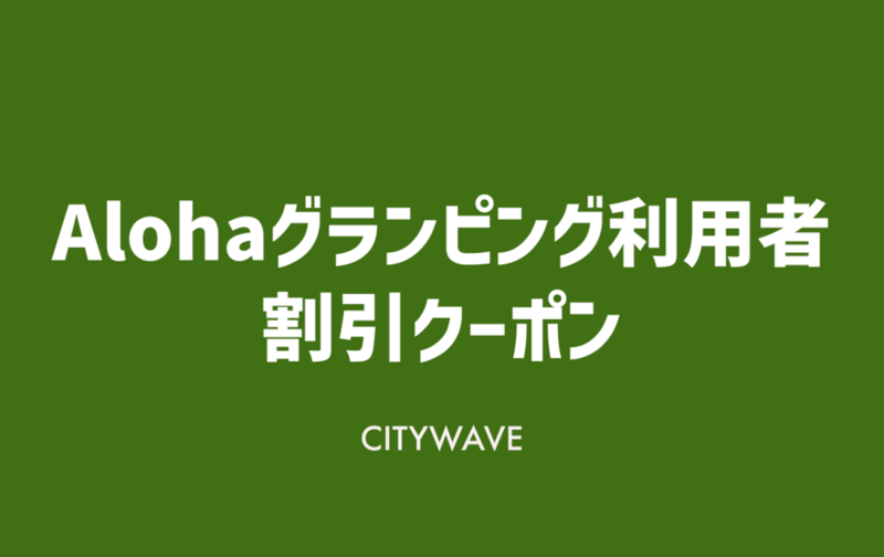 ALOHA GLAMPING利用者 専用チケット