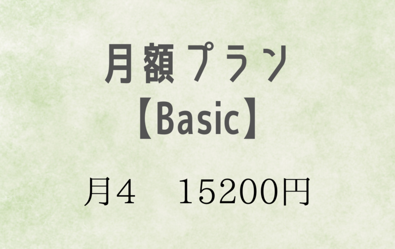 月額プラン【Basic】月4