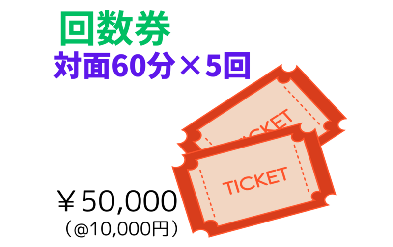 対面カウンセリング60分×5回