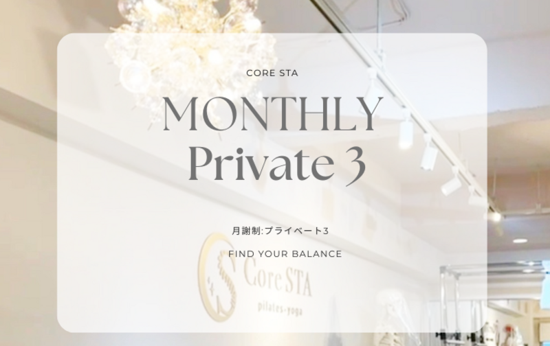 プライベートレッスン月3回