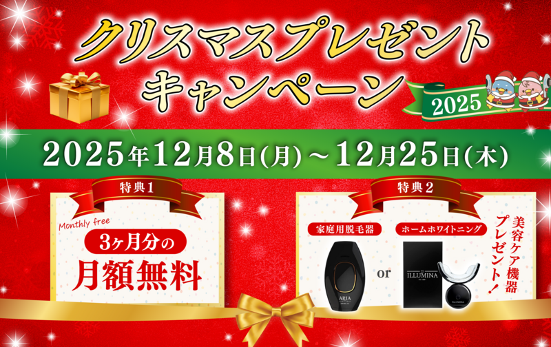 【クリスマスキャンペーン】年額契約通い放題プラン