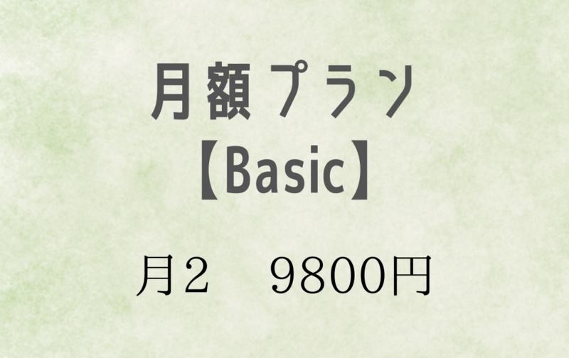 月額プラン【Basic】月2