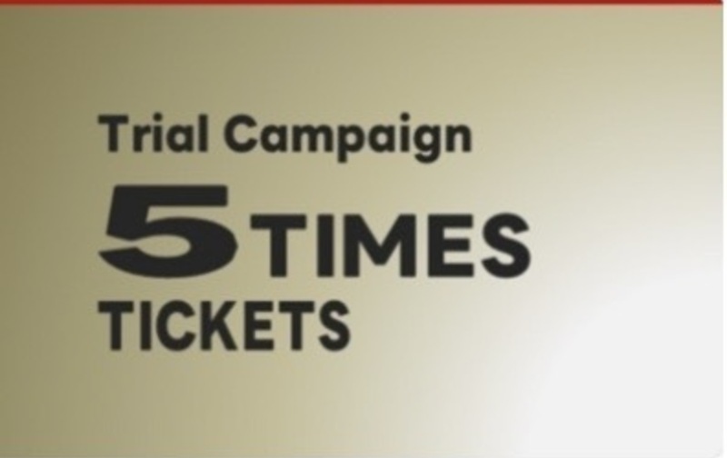 【先着10名】回数券お試しキャンペーン　5回券　【ｺｰﾄﾞ11】