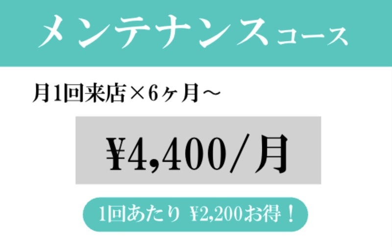 メンテナンスコース