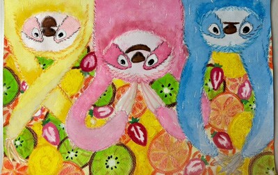 Cindy絵画３点 肉筆油彩画 「雪の兼六園」 小林 幸三 F10号 美術品 油絵 インテリア