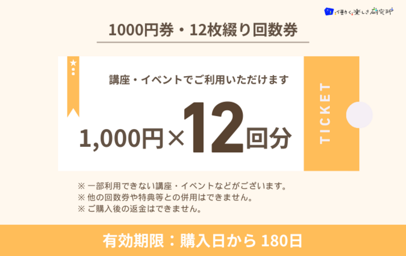 1000円券12枚綴り回数券