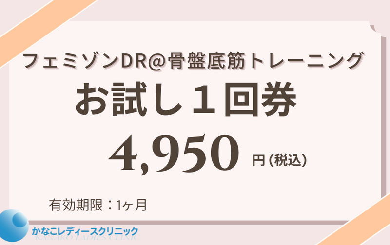 服を着たまま15分座るだけの骨盤底筋トレーニング！お試し1回券