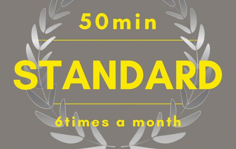 スタンダード50分/月6回コース(継続1年以上のシルバー会員様)