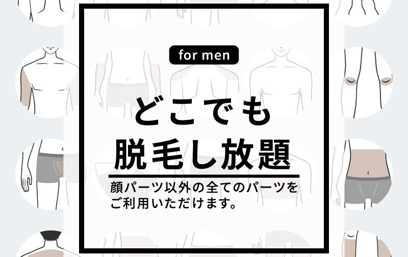 どこでも脱毛(90分) し放題 回数券