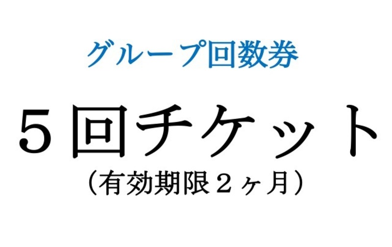 グループ回数券５回チケット