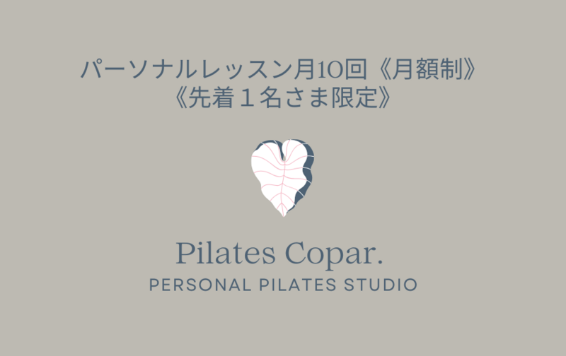 パーソナルレッスン月10回《月額制》