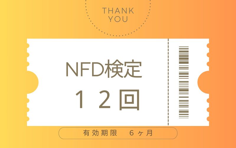 NFD資格検定コース１２回チケット