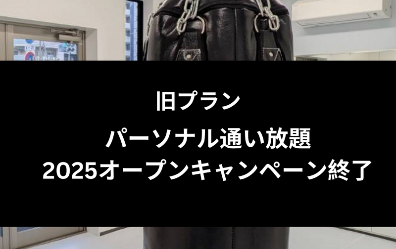 旧パーソナル通い放題プラン