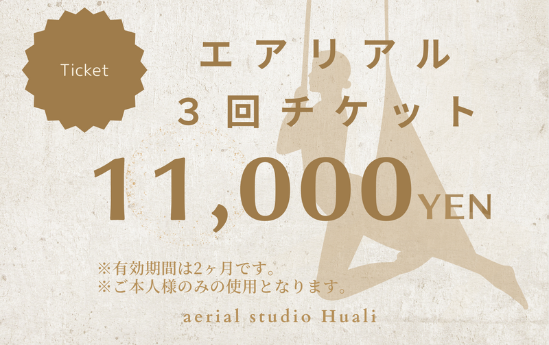 エアリアル３回チケット