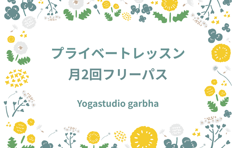 プライベートレッスン月2回フリーパス