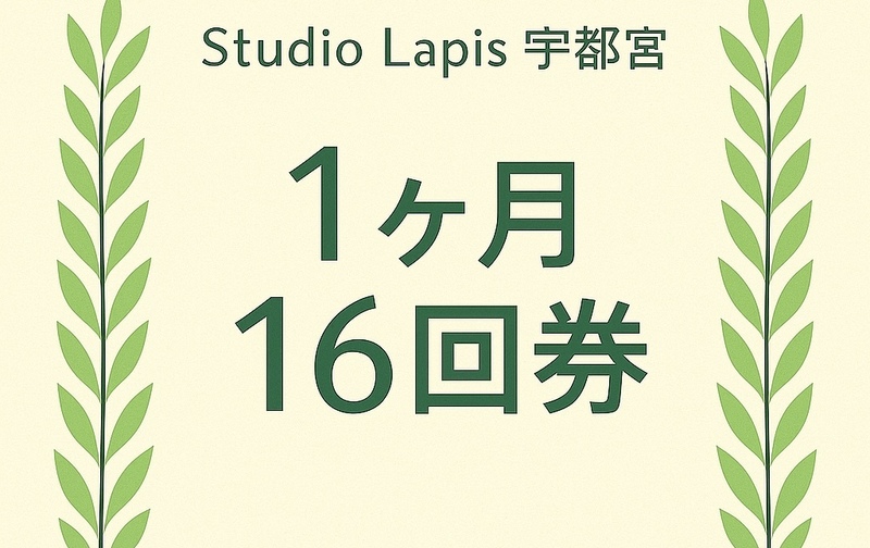 16回券（１ヶ月期限）