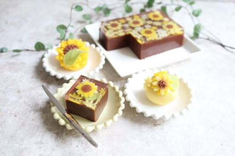 《錢屋塾》和菓子講座　吉岡みどり先生～ひまわり畑のチョコレート羊羹とこなし2種～