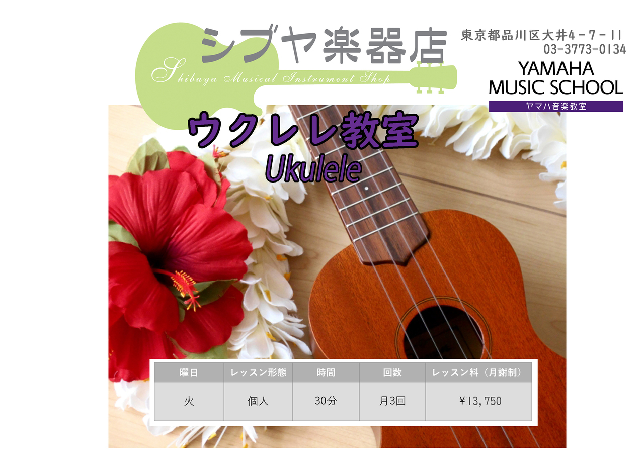 無料体験レッスン・ウクレレ教室